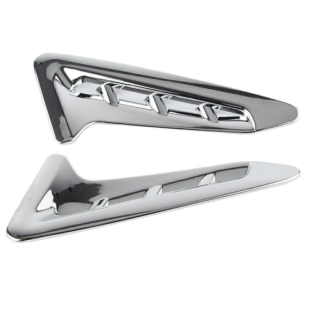 Chrome Side Fender Vent Air Wing Cover Trim Decor L & R Fits for BMW X3 G01 2018-21