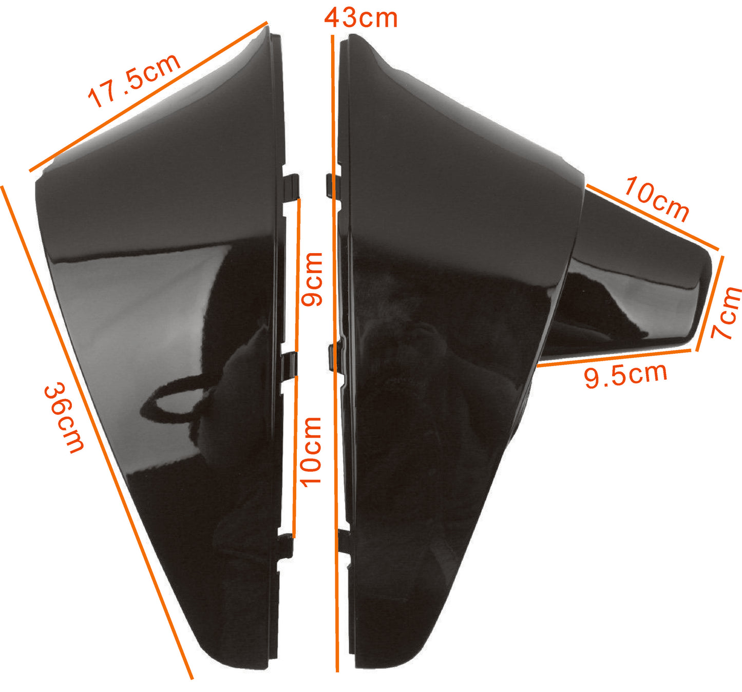 Left and right front bumper brackets are compatible with 94-00 and Gimci MaoCK. E