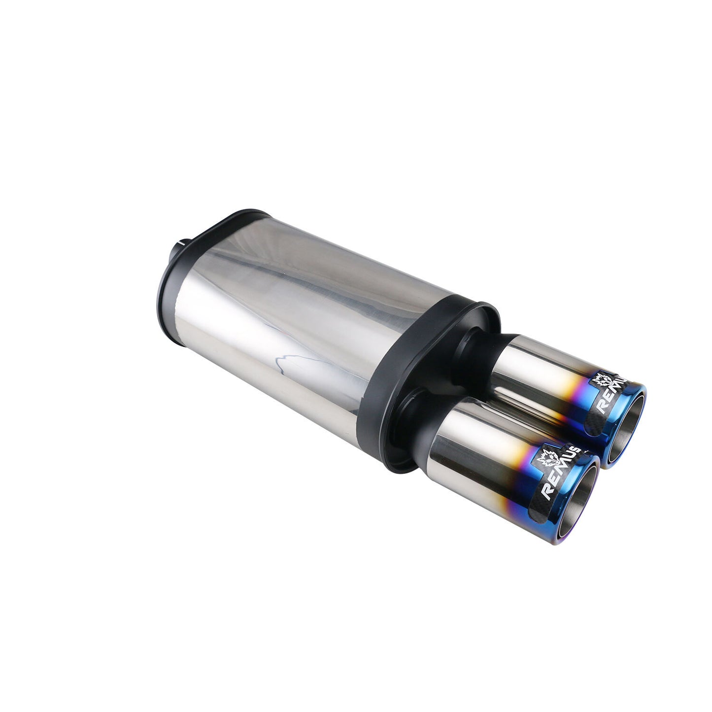 2-2.5 ID 3.5 OD Universal Exhaust Rear Muffler Exhaust Pipe Tube Tail Blue