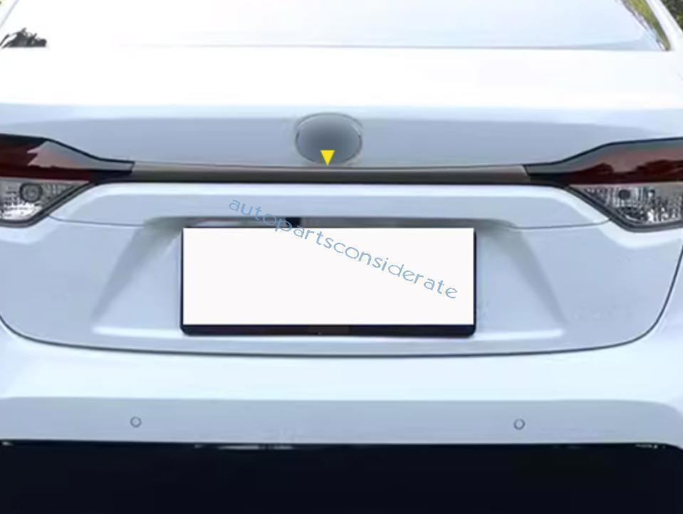for Toyota for Corolla 20-24 Black Steel Rear Door Trunk Tailgate Upper Strip Trim
