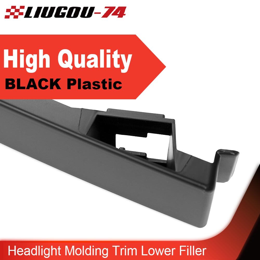 1 pair for 04-15 Titan Armada QX56 headlight molding trim lower filler - v