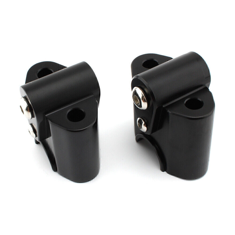 Black Handlebar Risers Handle Bar Lift Clamp Adapters for BMW R 18