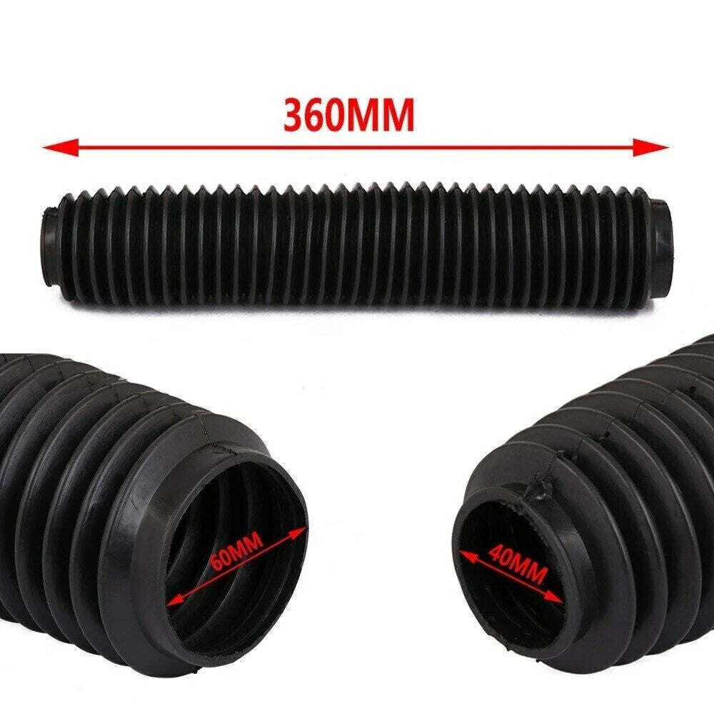 Rubber Motorcycle Front Fork Dust Cover Gaiters Gaitors Boots Shock Absorber US Q