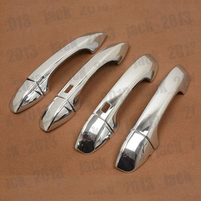 for VW for Jetta Mk7 2019-23 Chromed ABS for Smart Holes Car Door Side Handle Cover Trim