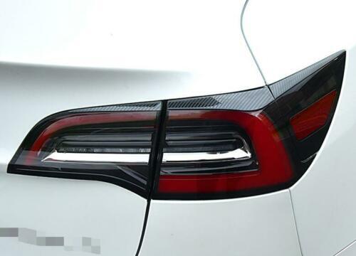 for Tesla Model 3 2017-2023 Carbon Fiber Rear Tail Light Lamp Strip Cover Trim