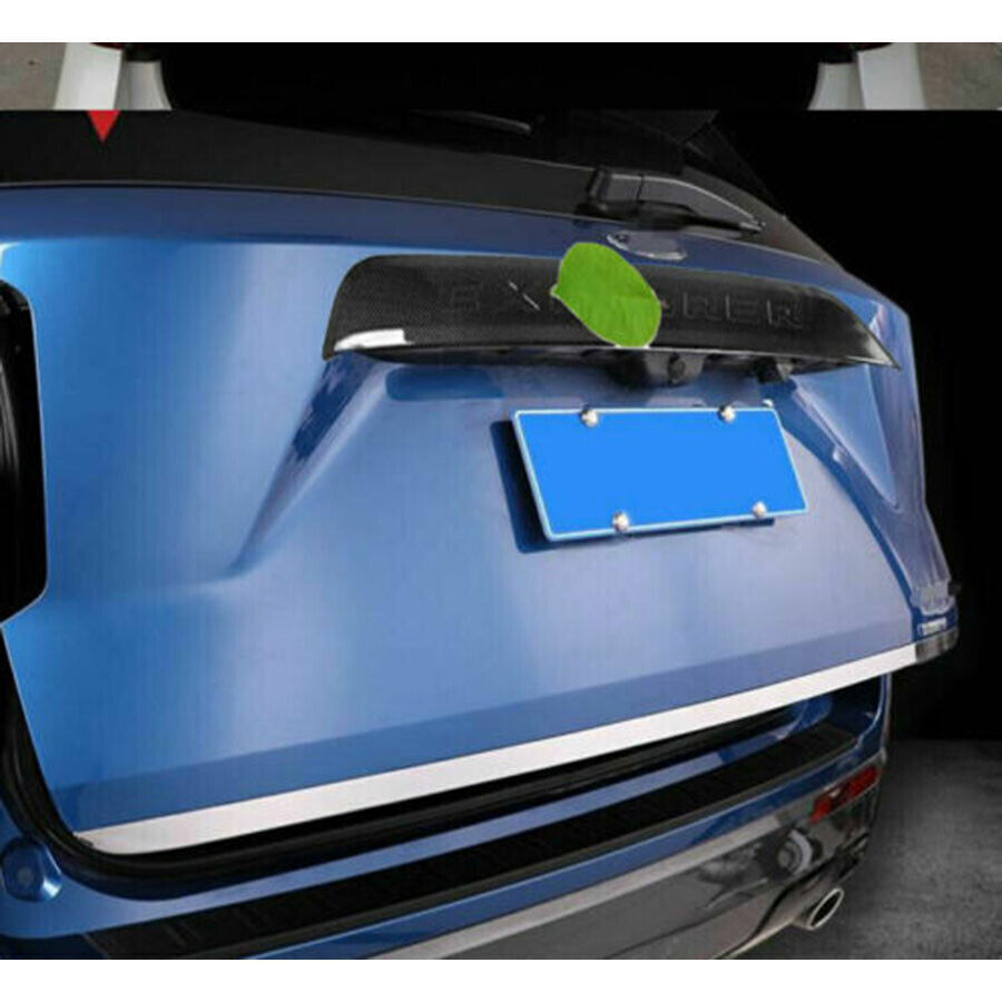 For Explorer 20-22 ABS Carbon Rear Door Trunk Lid Tailgate Strip Trim B n