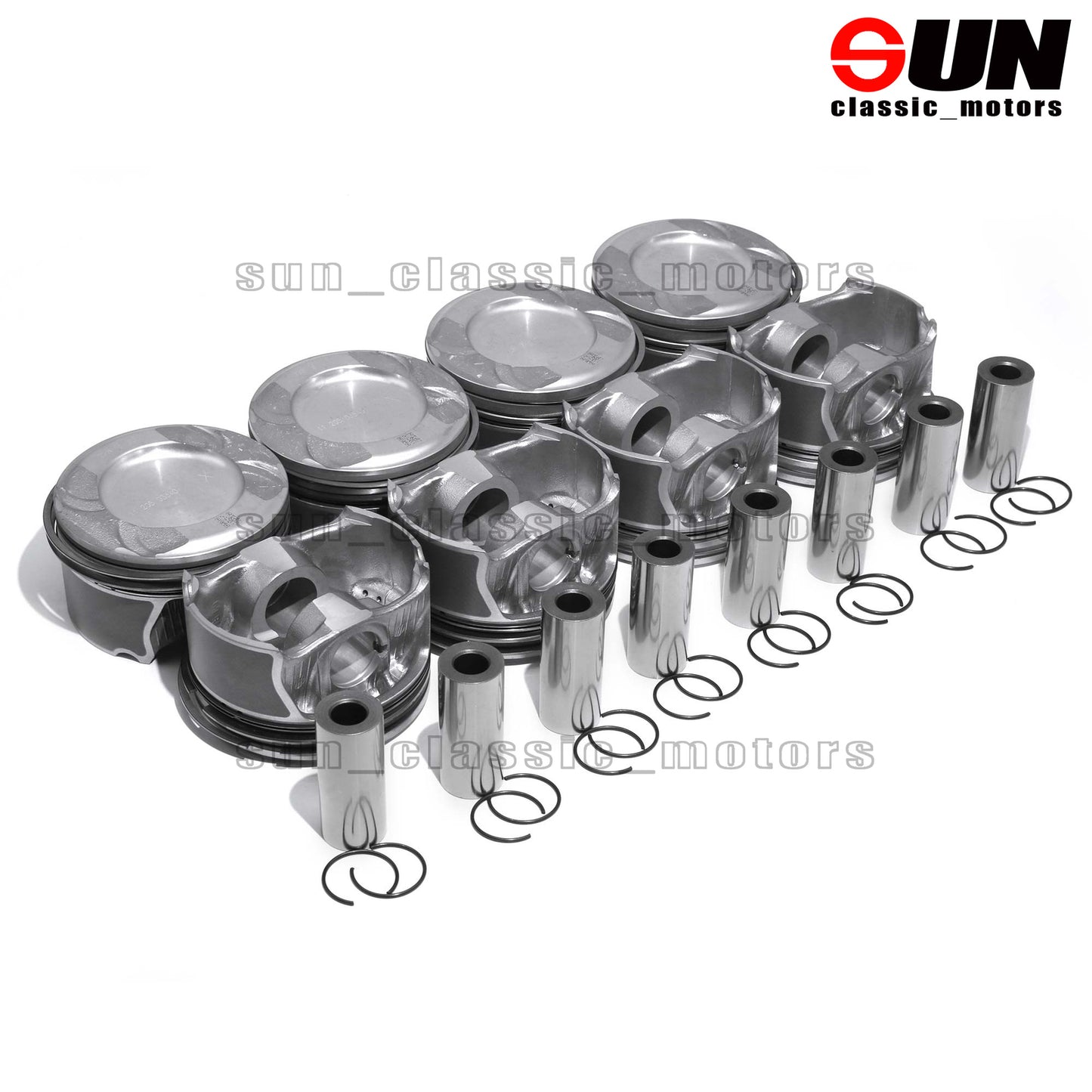 STD 8-Piece Piston Ring Set for GL500 S500 X166 W221 M278 4.6T 4.7T