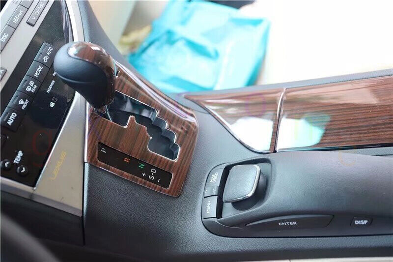 for LEXUS 2010-2015 RX350 450h ABS Wood Grain Look Gear Shift Panel Cover Trim n