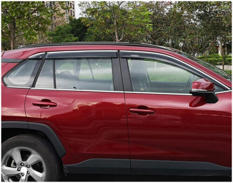 6pcs for Toyota RAV4 2019-2024 Window Wind Visors Sun Rain Guard Vent Deflectors