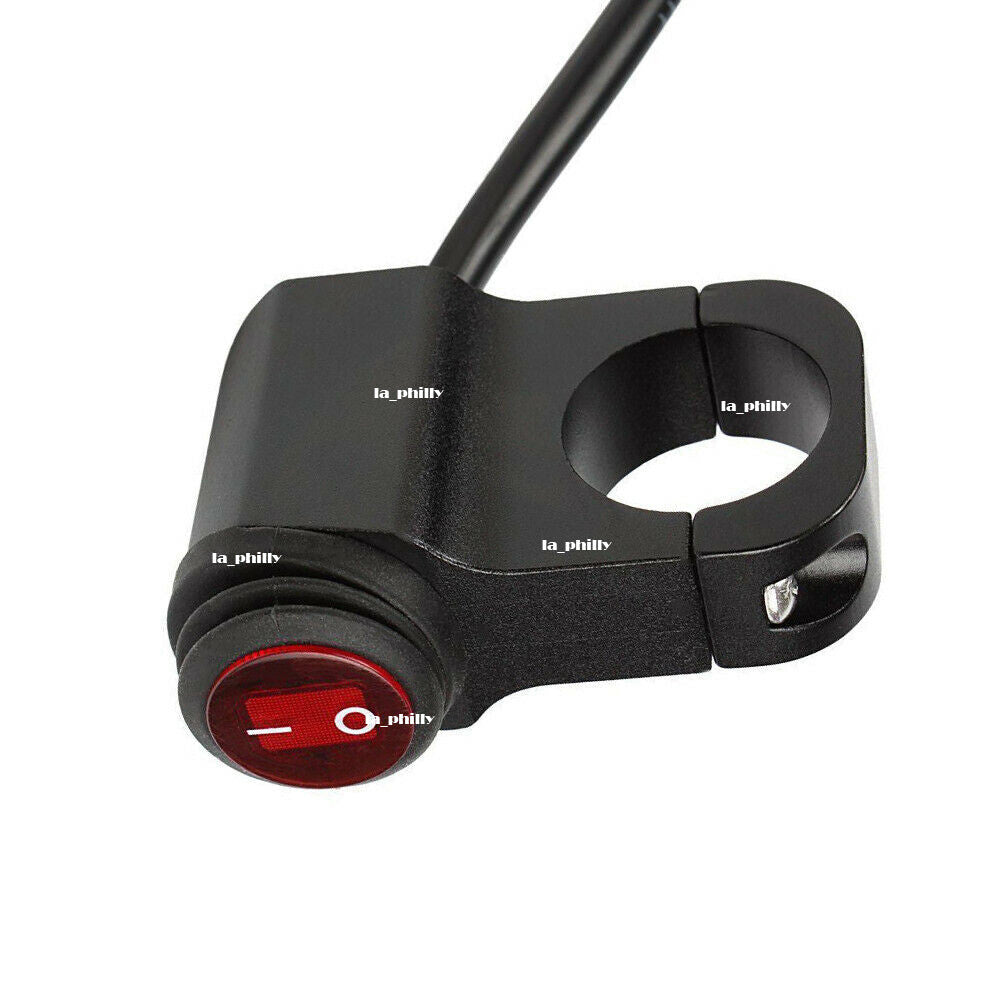 12V Motorcycle Handlebar Light On-Off Switch ATV Headlight Fog Spot Waterproof Q