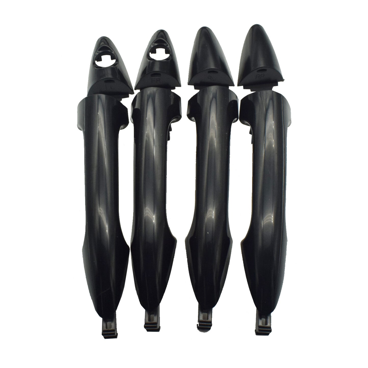 4-piece set of exterior front, rear, and left door handles suitable for modern accents 12-17- n