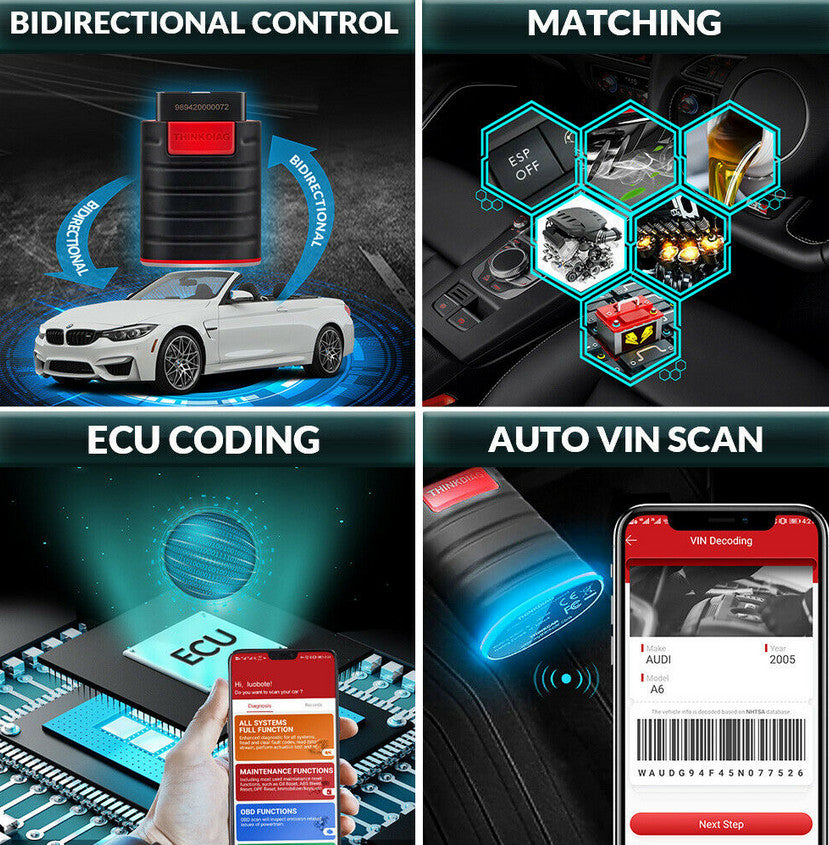 THINKDIAG Diagnostic Tool OBD2 Scanner Code Reader ECU Key Encoding for Dodge