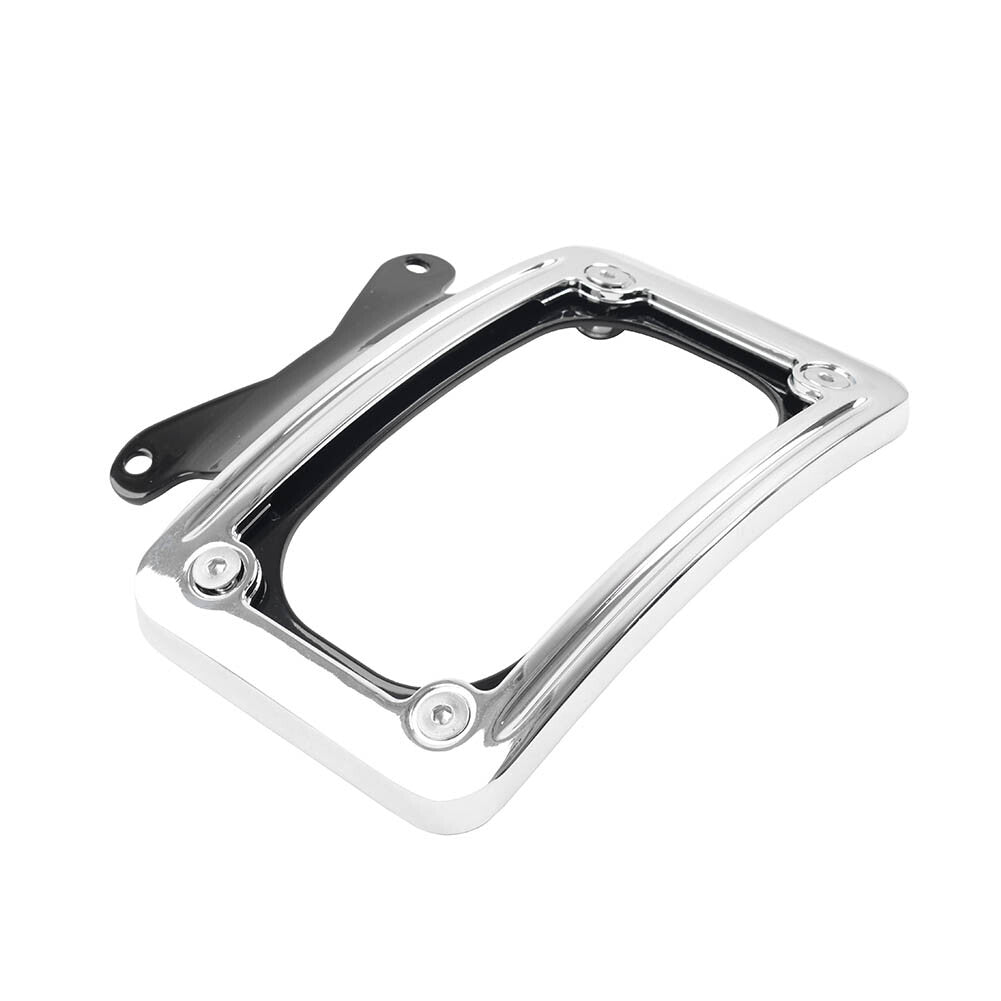 Curved License Plate Mount Bracket for Harley Touring Street Road Glide King Q