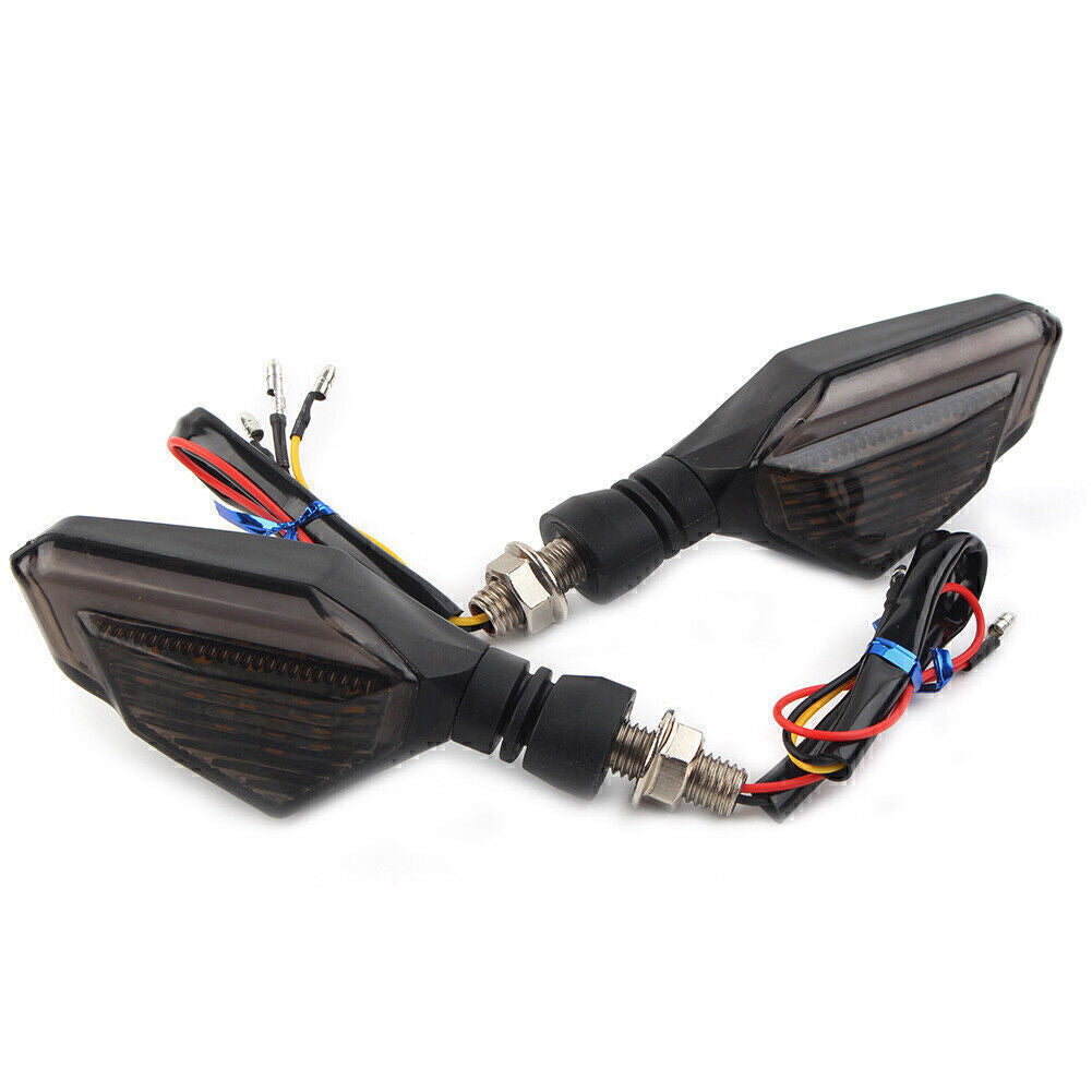 2pcs Motorcycle Turn Signal Indicator Blinker Tail Light Daytime Running Lamp Q