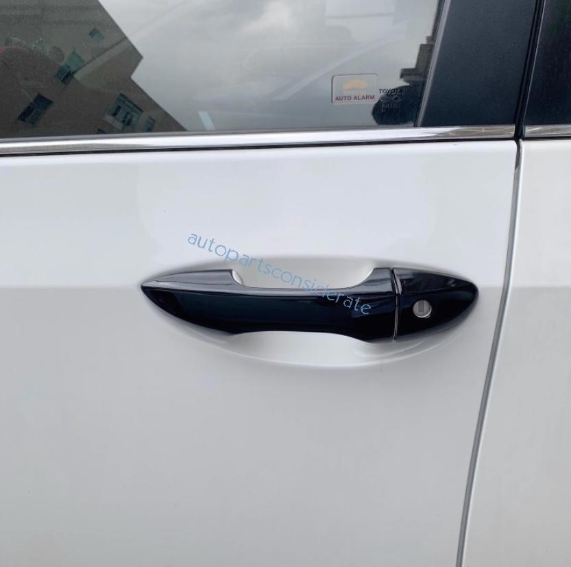 for Toyota for Corolla 14-2019 Glossy Black Side Door Handle Bowl Cup Cover Trim 16P