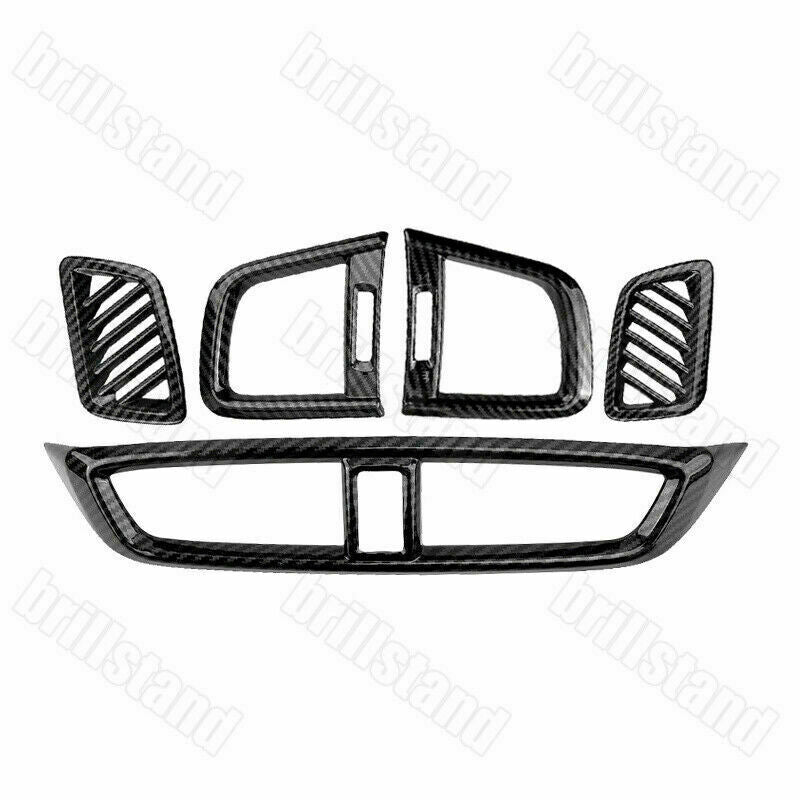 5P for HONDA CR-V CRV 2017-2022 Carbon Fiber Inner Dashboard Air Vent Cover Trim