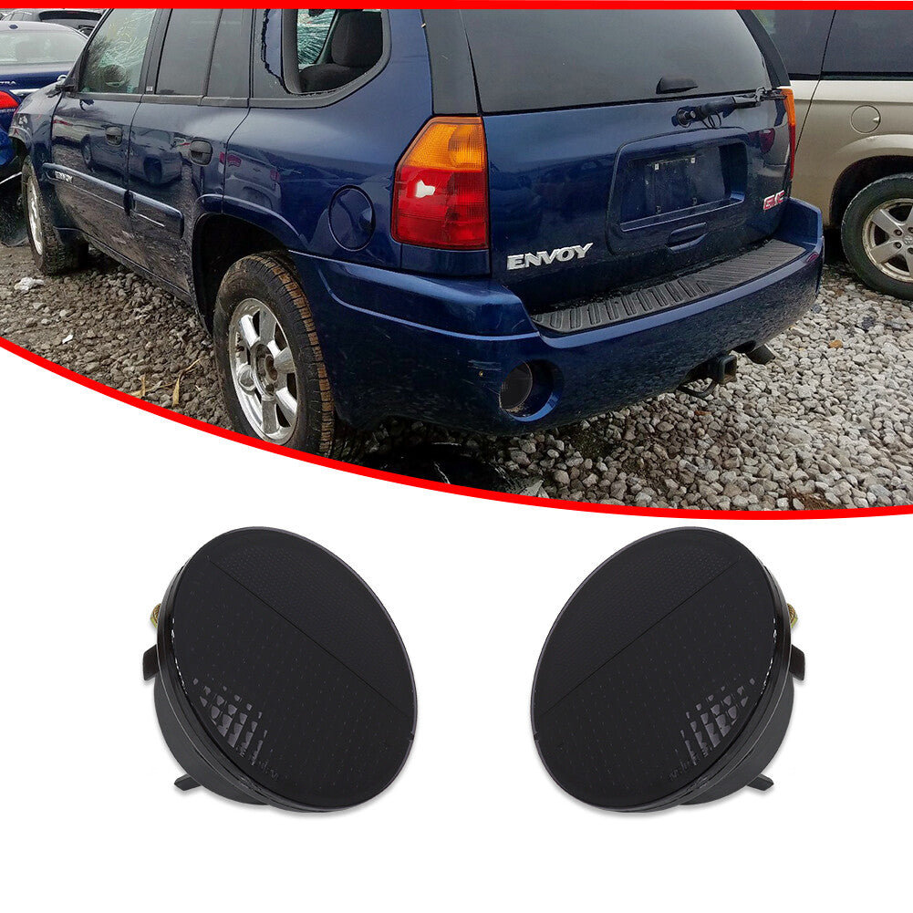 Smoked black lens side reverse backup light pair suitable for 02-09 envoy 06-09 Solstice- v