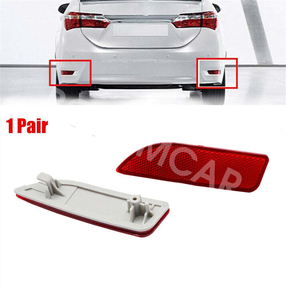 2x Rear Bumper Brake Light LED Reflector Lamp Fit For 2011-2013 for Lexus CT 200h