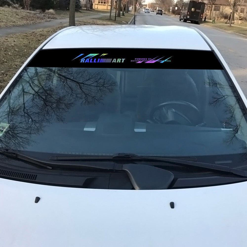Windshield Banner Sticker Decal Sunstrip Car Window UV Protection Sunvisor Strip