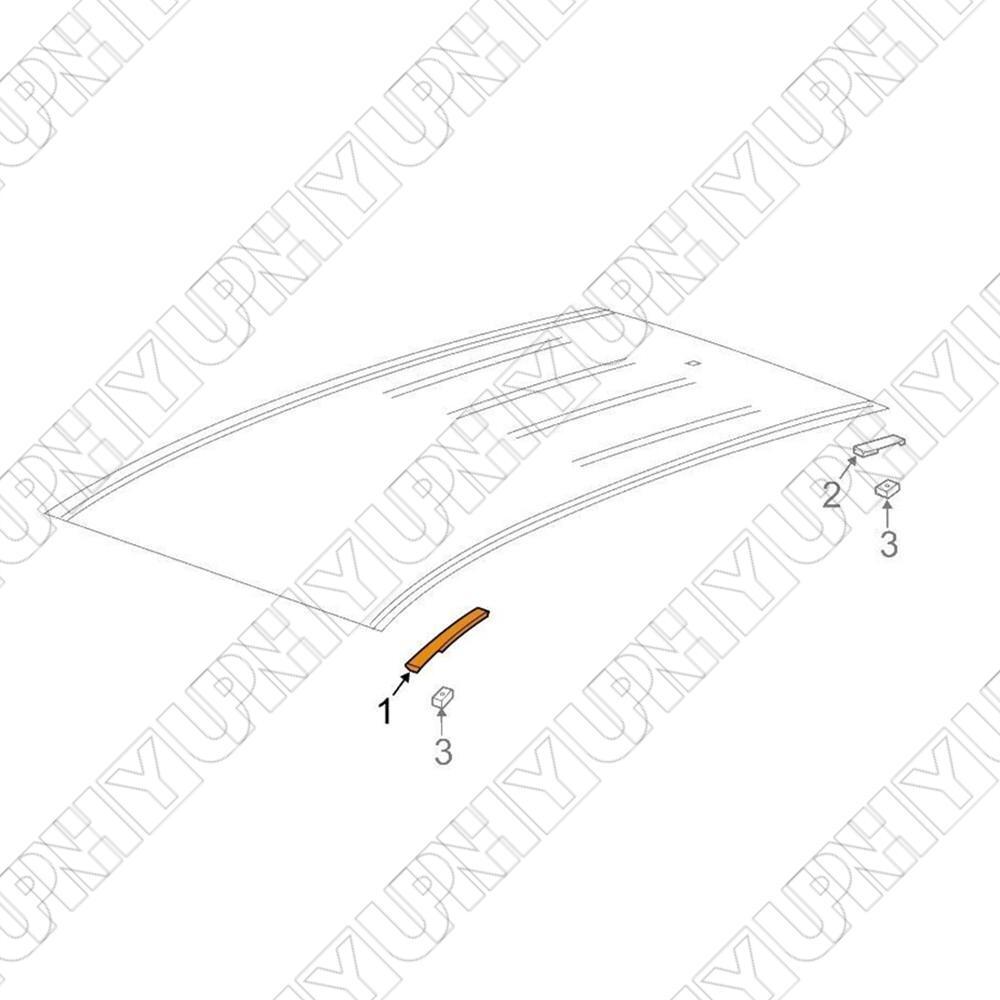 42577929 Right Front Roof Exterior Trim-Drip Molding for Buick Encore Chevy Trax
