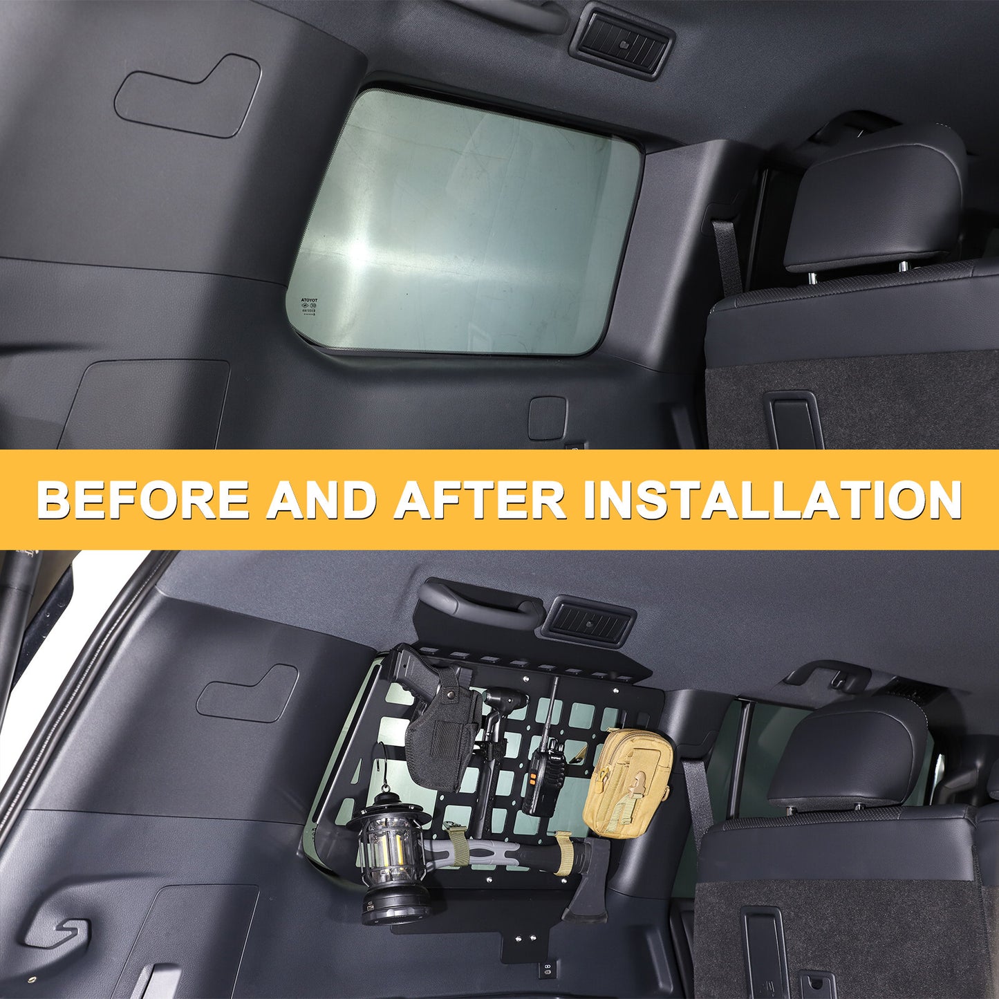 Modular storage panel for rear cargo rack suitable for Land Cruiser Prado LC250 2024-2025 n