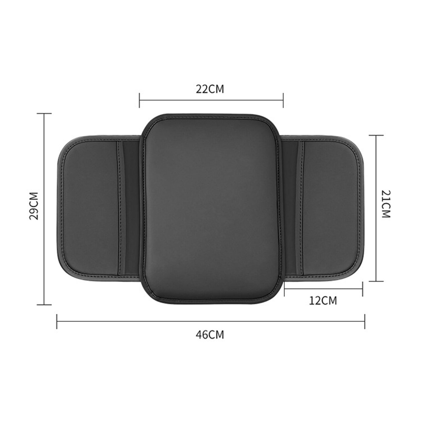 Car leather accessories armrest cushion center console box pad protective cover