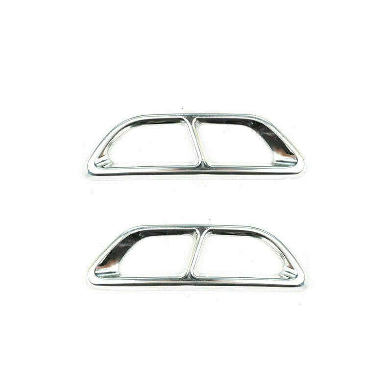 for HONDA CR-V CRV 2020-2022 Chrome Rear Exhaust Muffler Tip TailPipe Frame Trim