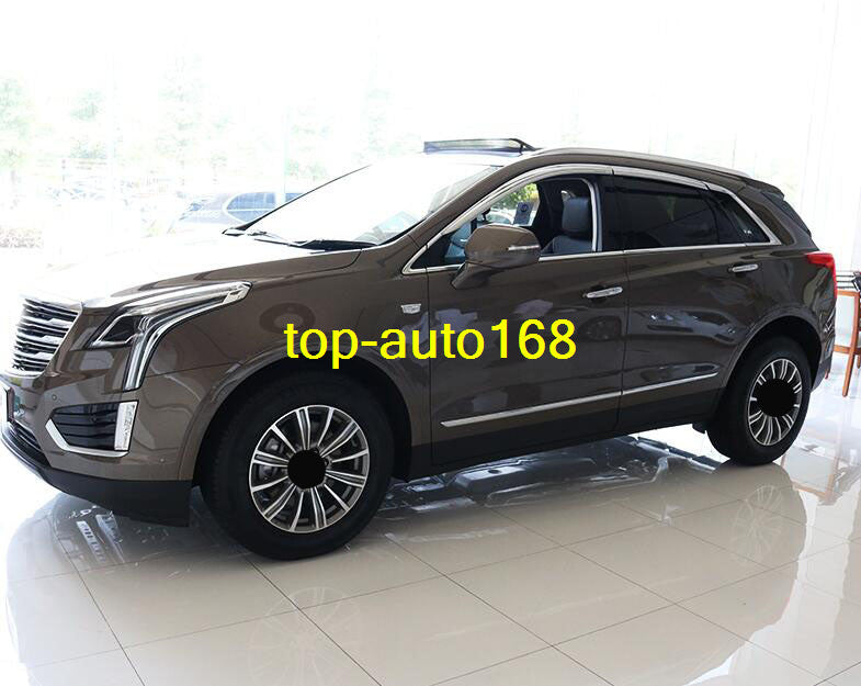 for Cadillac XT5 17-23 silver Window Visor Vent Sun Shade Rain Guard Door Visor