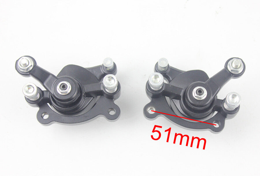 Black Front Rear Disc Brake Calipers for Mini 43cc 49CC Scooter Pocket Pit Bike Quad
