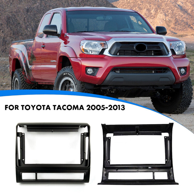 Suitable for 2005-2013 Tacoma car stereo radio Fascia dashboard frame trim 2DIN 9-inch - n