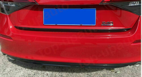 for Honda for Civic 11Th 2022-2023 Carbon ABS Car Rear Tailgate Trunk Lid Cover Trim