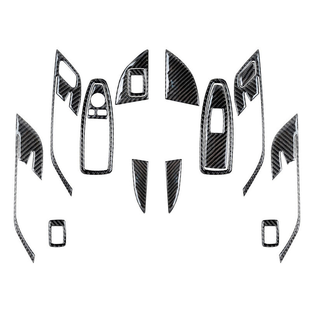 21X Carbon Fiber Center Console Dashboard Cover Trim For Explorer 2020-2023 v
