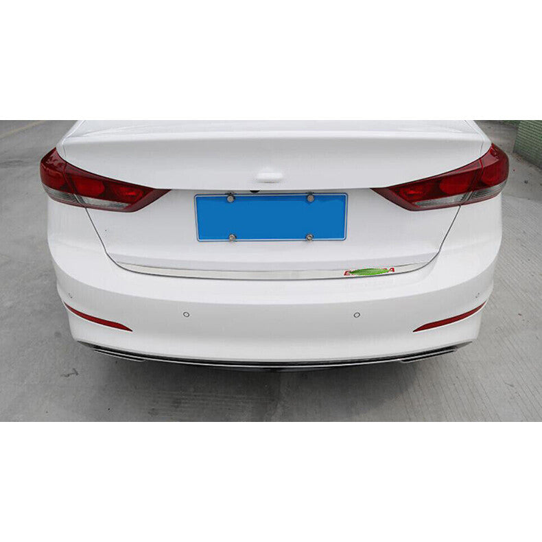 for Hyundai for Elantra 2017-2018 stainless Rear Door Trunk Lid Tailgate Strip Trim