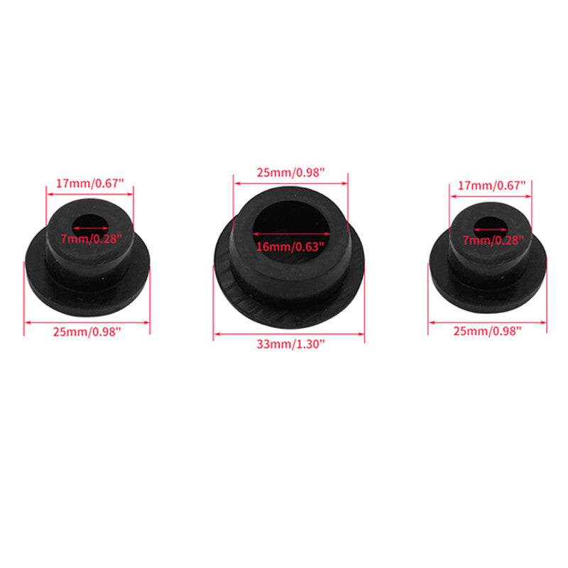 Tailgate Plug Set Spare Tire Carrier Delete Rubber for Jeep for Wrangler JK 2007-17