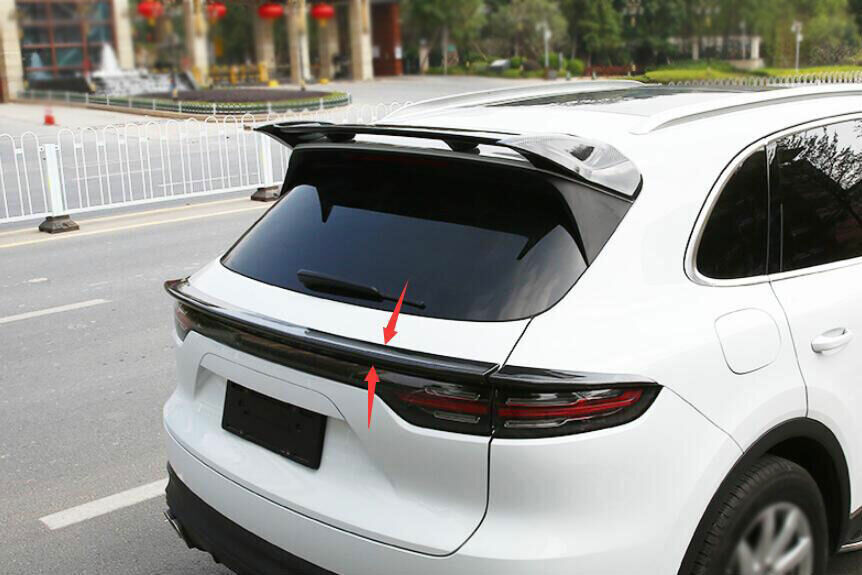 for Porsche for Cayenne 2019-22 Carbon Fiber Trunk Spoiler Tail Middle Lid Wing Lip