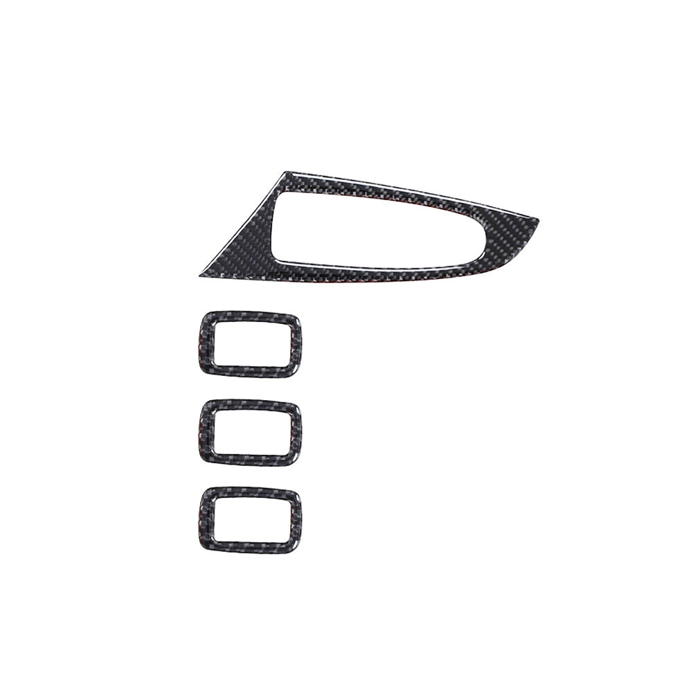 2X Carbon Fiber for Co -pilot Storage Box Handle Cover for Camry 2012-2014 v