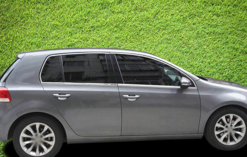 Steel Silver 10-13 Strip Trim for Volkswagen for Golf MK6 Windows Sill Molding