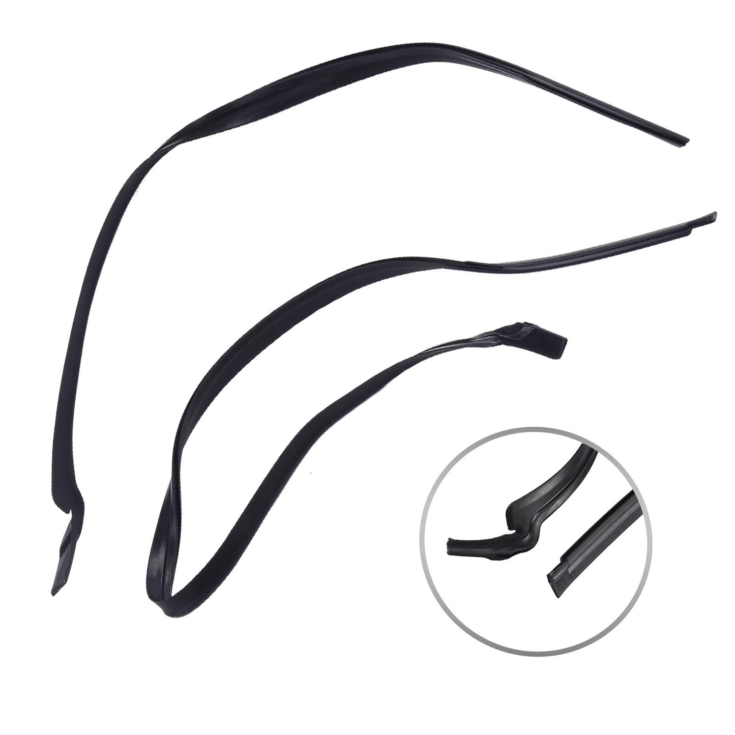 1 Pair For LHD Front Windshield Wiper Cowl Seal for for MINI R55 51132751209 v