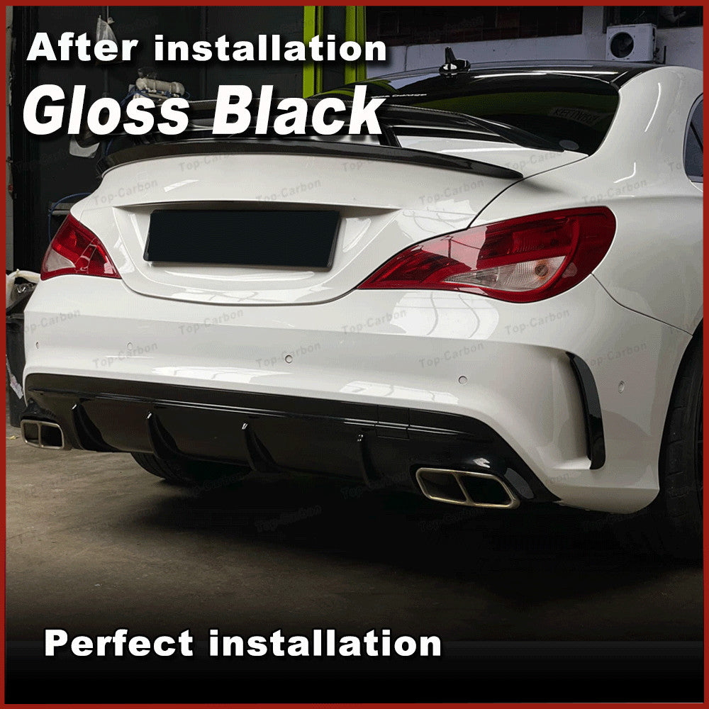 PP Rear Bumper Diffuser Exhaust Tip Pipe for BENZ W117 CLA250 CLA45 2016-2018