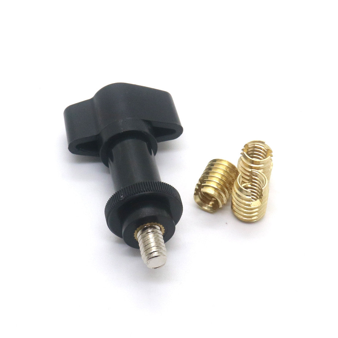 Black Threaded Brass Batwing Fairing Insert Repair Kit for Harley FLH/T 97-13 Q