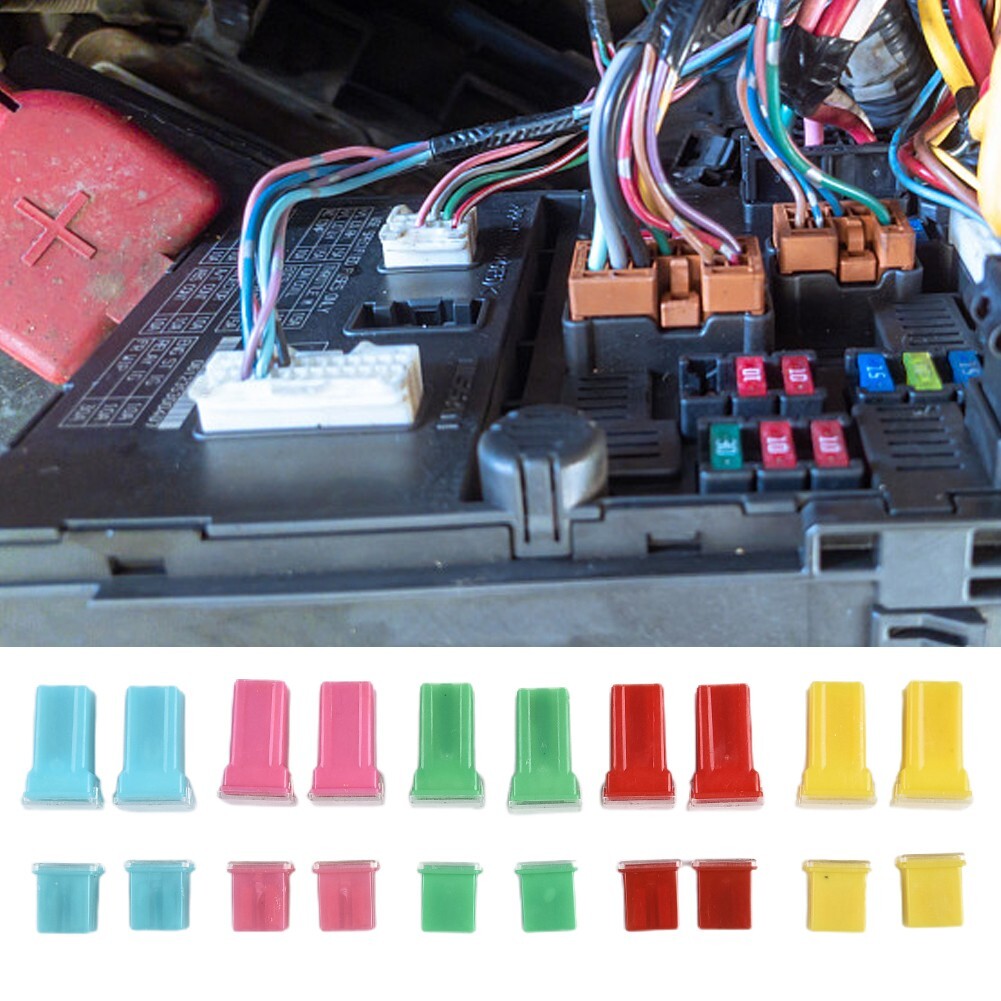 20Pcs Fuses Pack Kit 20A,30A,40A,50A,60A Car Auto Van Square Assortment Fuse New v