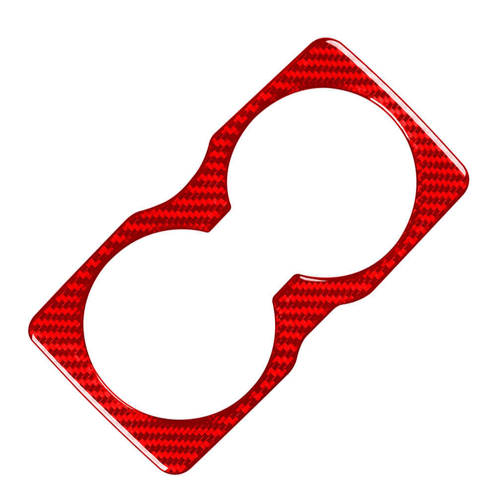 Red Rear Water Cup Holder Panel Cover Trim for Jeep Cherokee 2014-2022