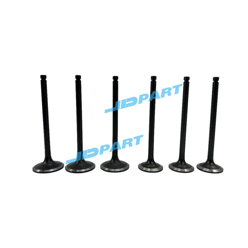 6-piece D1703 intake and exhaust valves, 87mm, for engine parts.