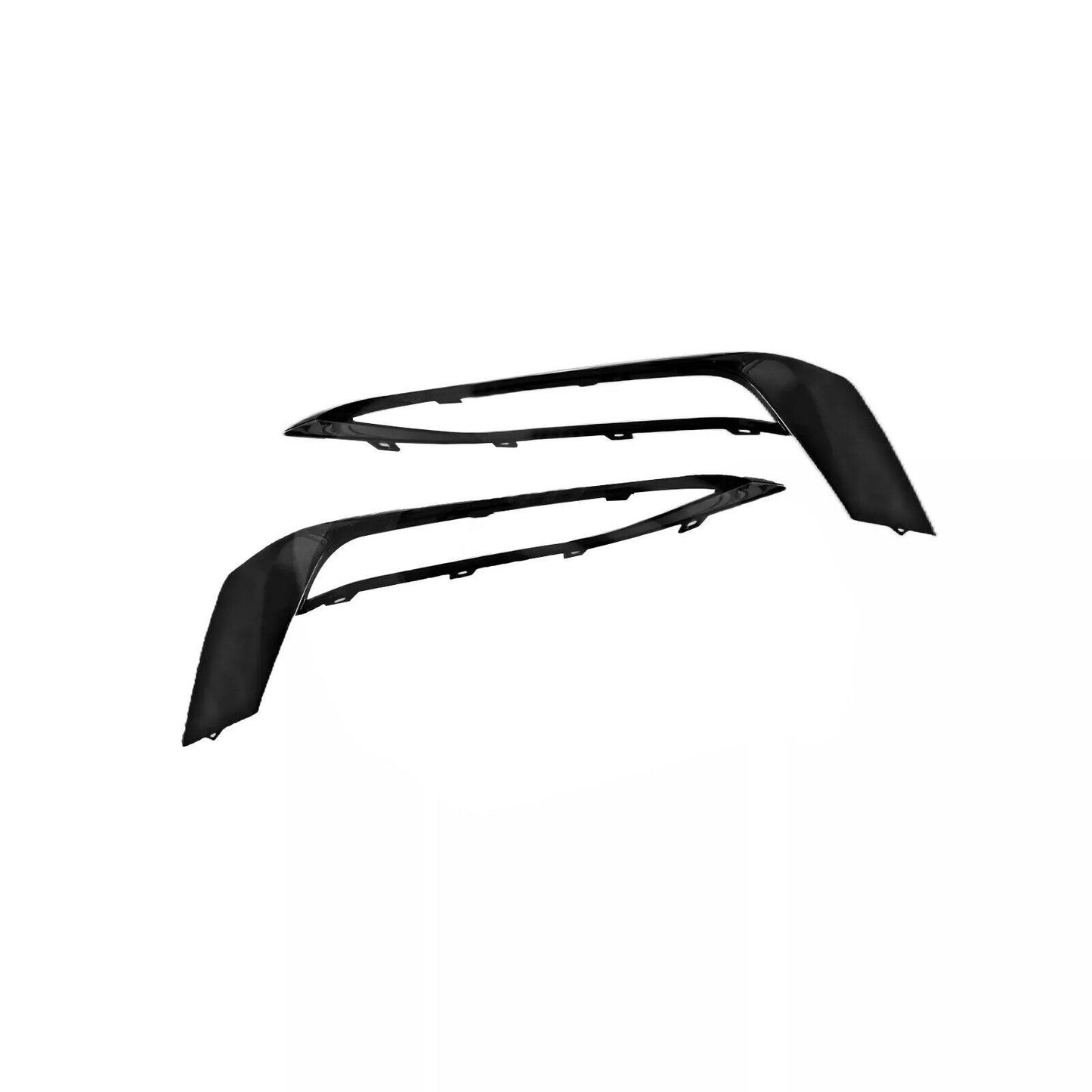 2pcs Front Fog Light Cover Fog Lamp Grille Trim for BMW G30 5-Series 2017-2020