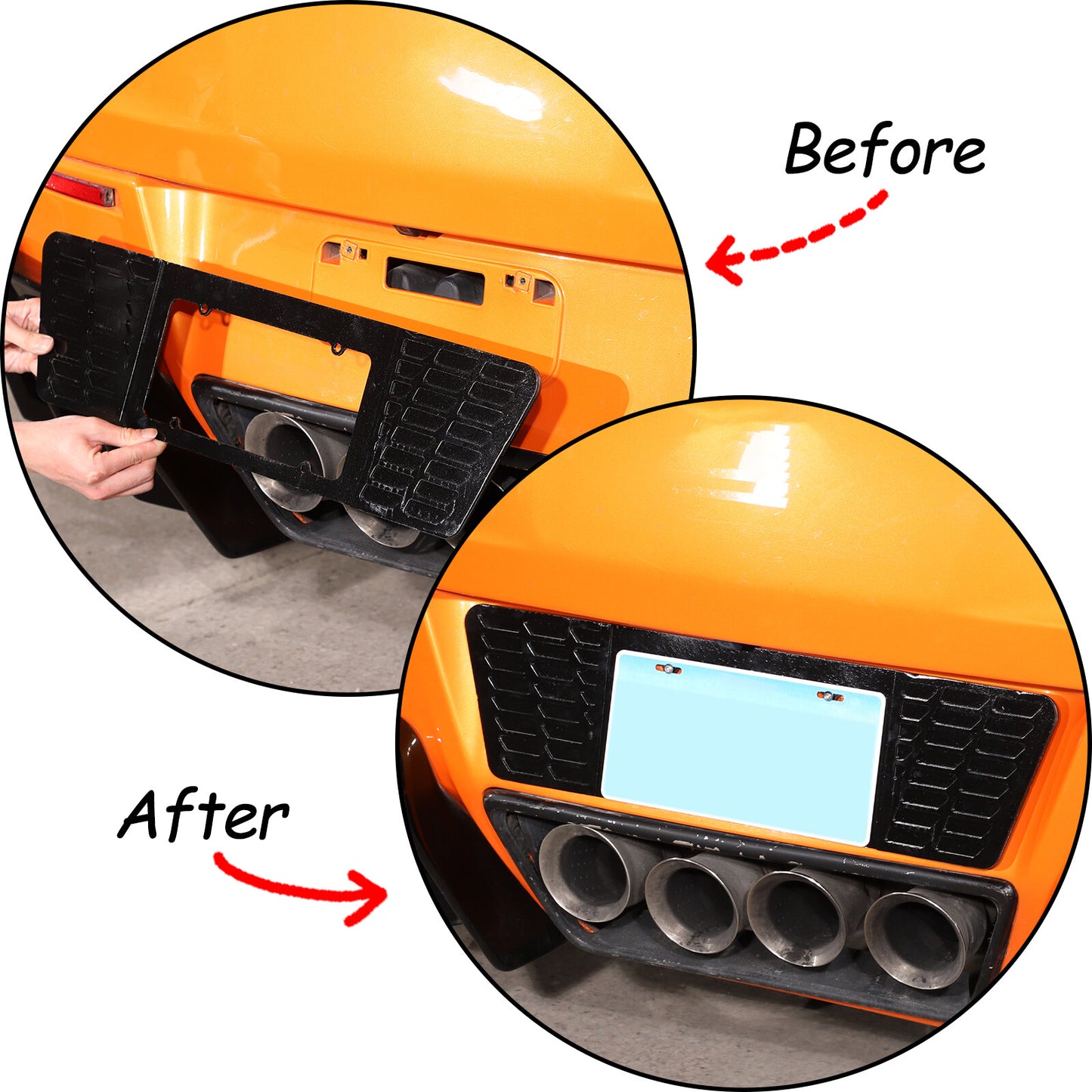2-Pack Silver Fog Light Trim Bezel Cover Ring Exterior for Hummer H2 2003-09 - v