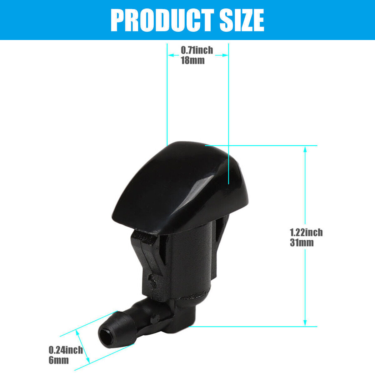 Windshield Wiper Washer Nozzle Spray Jet 85381-AE020 For Traverse for Buick Enclave Q