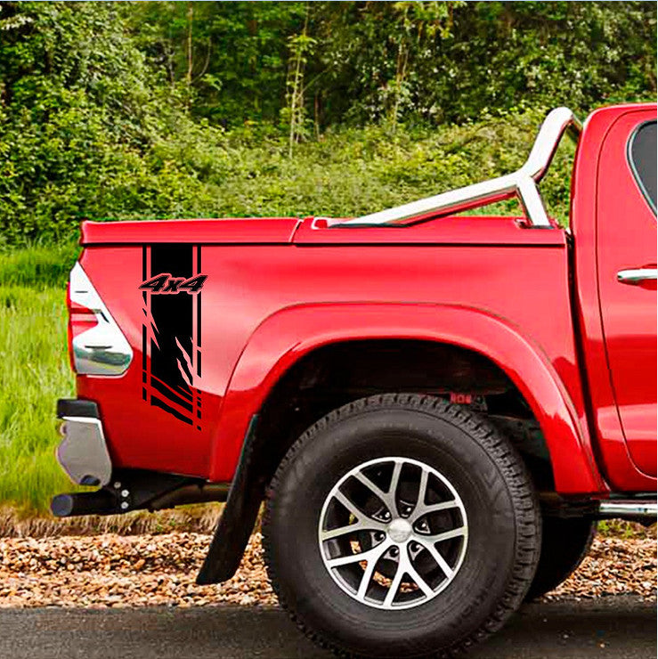 Decal Side Stripes Graphics Vinyl Stickers Fit Pickup Truck Bed Decoration