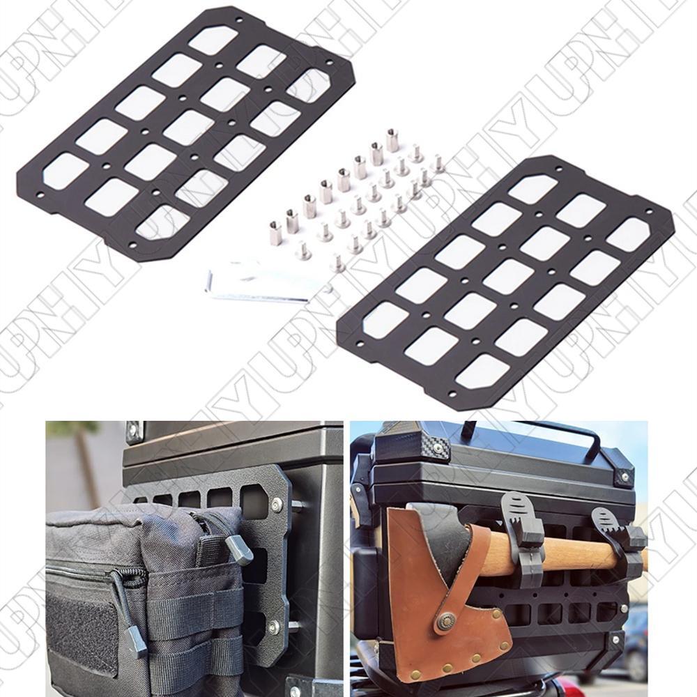 Universal For Motorcycle Trunk Storage Tactical Side Box Organizer Molle Panel Q