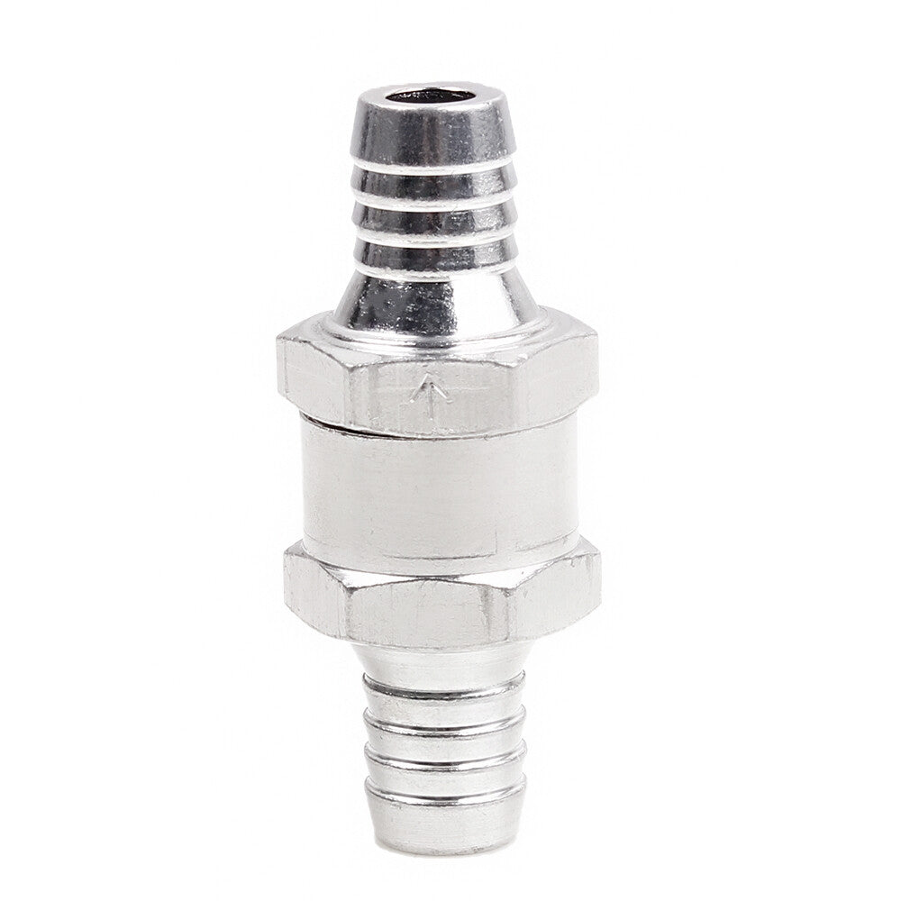 12mm Fuel Non Return One Way Check Valve Petrol Diesel 1/2+4Pcs Hose Clamps Q