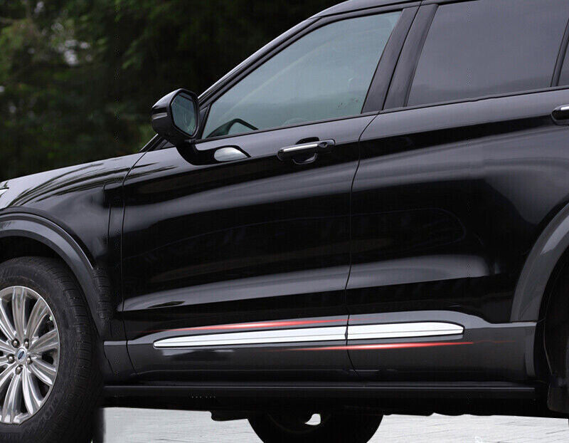 for Ford Explorer 20-2022 Chrome ABS Side Door Body Guard Molding Cover Trim Set